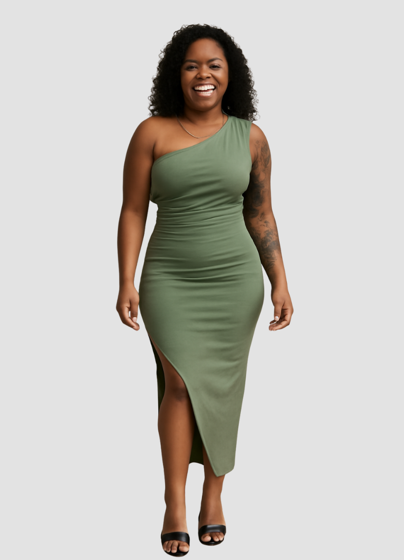 Split Elegance Robe