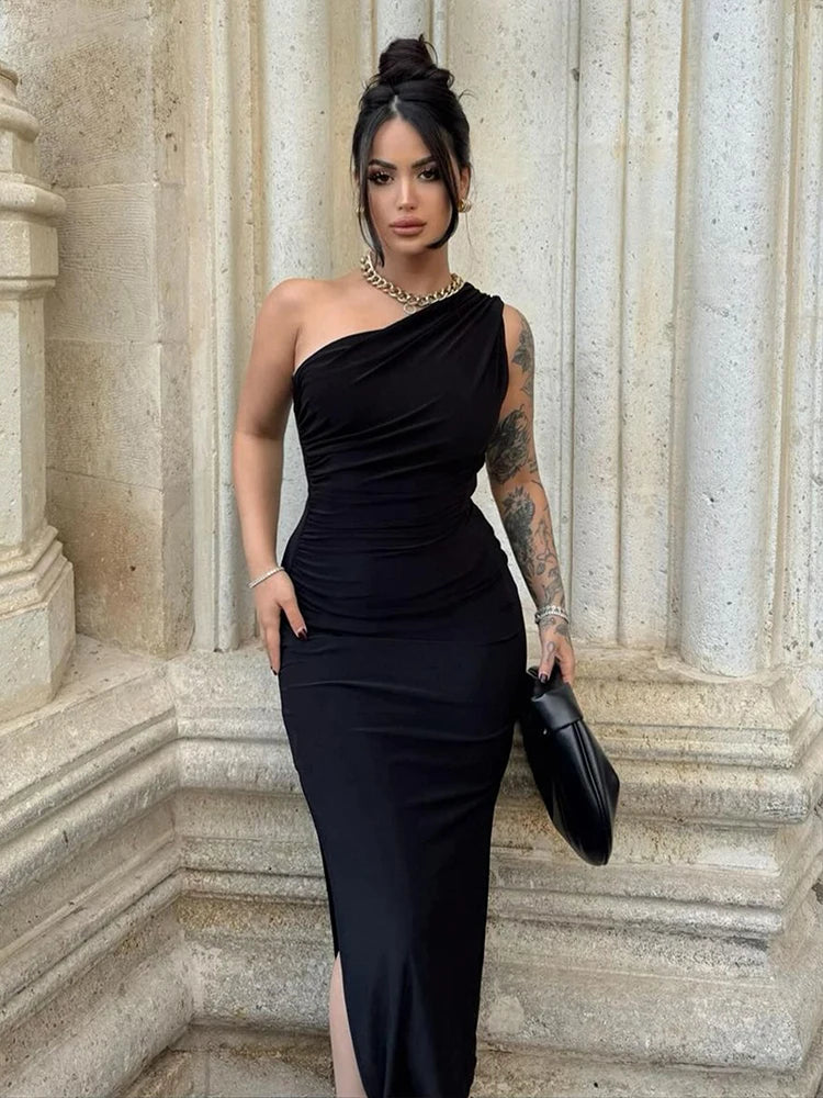Split Elegance Robe
